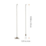 Ceiling Fan Light Pendant Pull Chain - Decorative Metal Extender