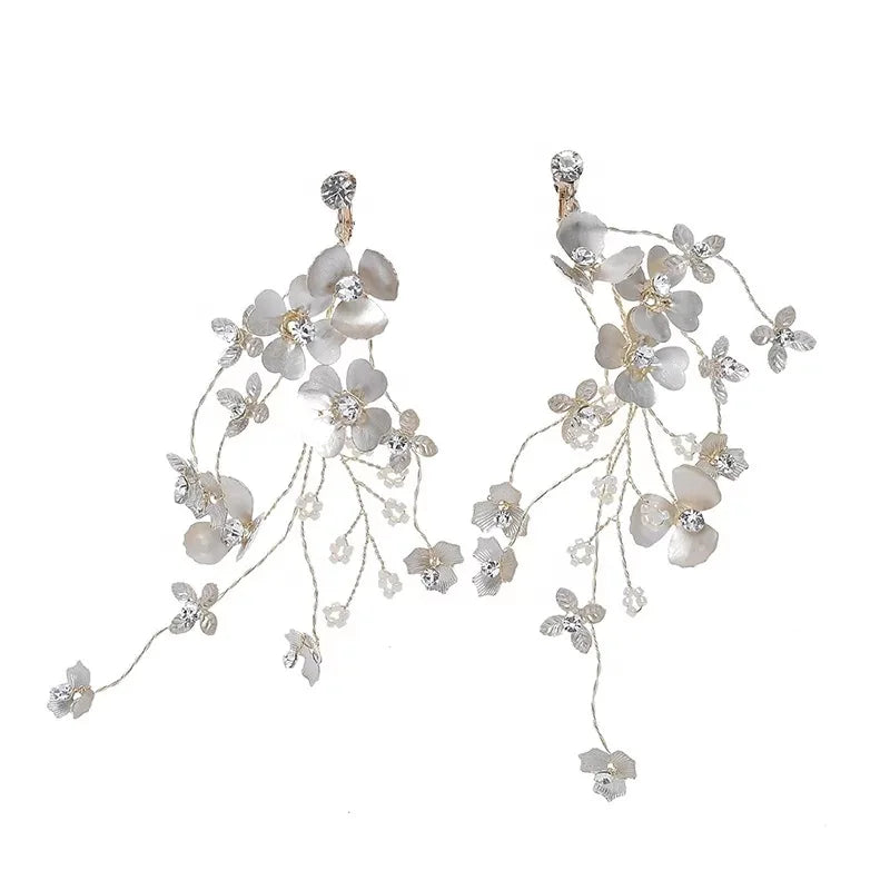 Light Floral Tiara Bridal Hair Crown Wedding Party Headpiece
