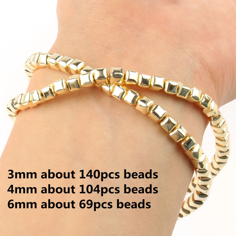 Hematite Beads Flat Round Spacer Beads 2/3/4/6mm