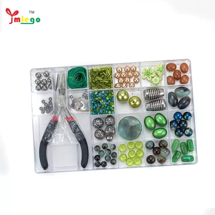 Light Green Bead Set for DIY Jewelry Making