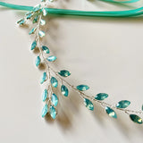 Crystal Vine Long Hairbands Wedding Hair Jewelry Tiara