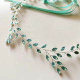 Crystal Vine Long Hairbands Wedding Hair Jewelry Tiara