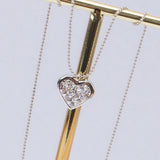 925 Silver Zircon Heart Pendant Necklace for Her