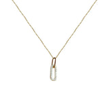 925 Sterling Silver Zircon Geometric Pendant Necklace For Women