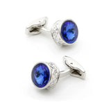 Light Crystal Copper Cufflinks Wedding Formal Accessories