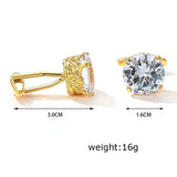 Light Crystal Copper Cufflinks Wedding Formal Accessories