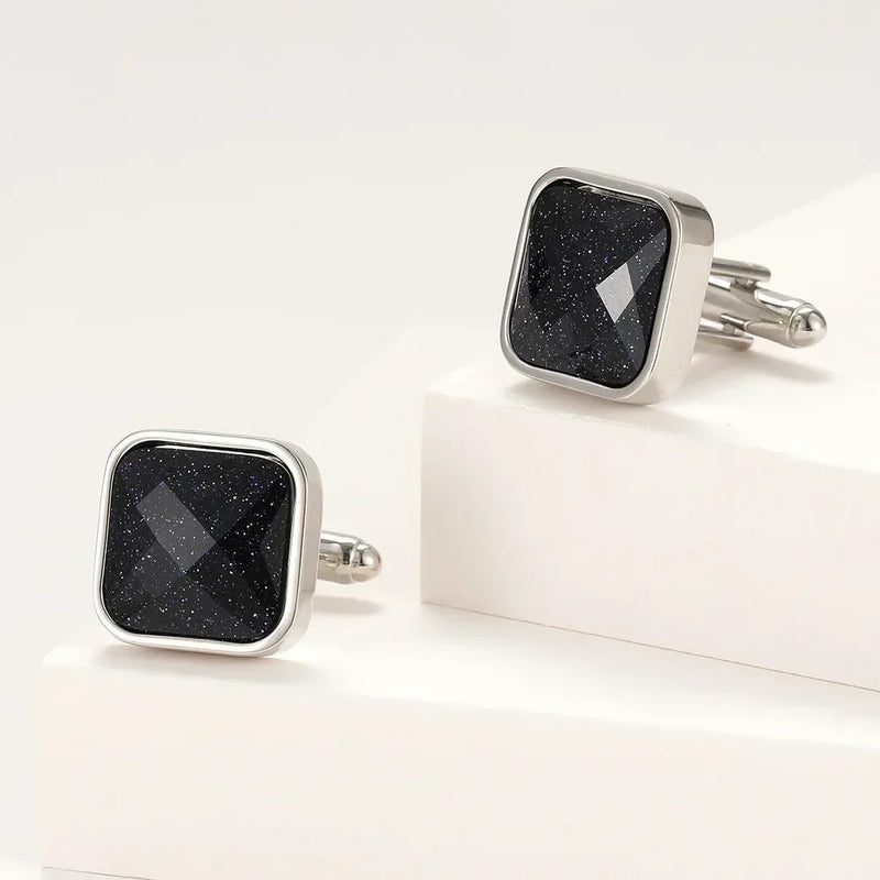 Light Crystal Copper Cufflinks Wedding Formal Accessories
