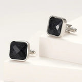 Light Crystal Copper Cufflinks Wedding Formal Accessories
