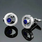 Light Crystal Pattern Metal Cufflinks for Wedding Dress