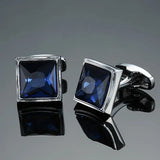 Light Crystal Pattern Metal Cufflinks for Wedding Dress