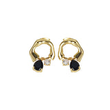 Luxury 18k Retro Geometric Zircon Earrings