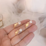 Light Pearl Cats Jewelry Sets Ancient Craftsmanship Art Earrings