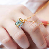 Geometric Pendant Necklace S925 Sterling Silver High-end Collarbone Chain