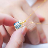 Geometric Pendant Necklace S925 Sterling Silver High-end Collarbone Chain