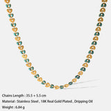 18K Plated Stainless Steel Ladies Chain Necklace