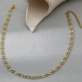 18K Plated Stainless Steel Ladies Chain Necklace
