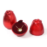 Light In Rose Pendant Gift Jewelry Box - Necklace Organizer