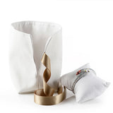 Bowknot Ribbon Leather Jewelry Gift Bag Drawstring Pocket Bracelet Storage