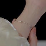 Twisted Knot Cuff Bracelet Silver Jewelry for Women