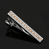 Crystal Copper Tie Clip for Men, Business Professional Collar Clips