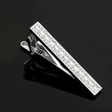 Crystal Copper Tie Clip for Men, Business Professional Collar Clips