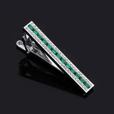Crystal Copper Tie Clip for Men, Business Professional Collar Clips
