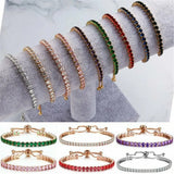 Zircon Bracelet for Women, Adjustable Hand Jewelry