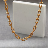 Stainless Steel Ladies Necklace 18K Plated Waterproof Anti-Fading