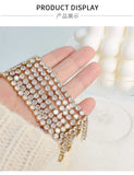 Gypsophila Zircon Stainless Steel Bracelet for Women's Wedding