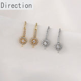 Retro Diamond Zircon Love Ear Hooks Earrings Accessories