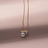 S925 Silver 14K Plated Pearl Necklace for Women