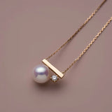 S925 Silver 14K Plated Pearl Necklace for Women