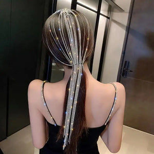 Rhinestone Ladies Headband Light Hair Chain Girls Headdress
