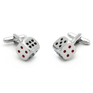 Copper Plated Steel Math Symbols Cufflinks Men's Jewelry