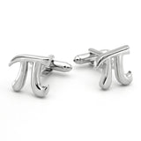 Copper Plated Steel Math Symbols Cufflinks Men's Jewelry