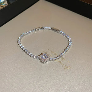 Small Flower Zircon Bracelet High-grade Sense of Hand Jewelry
