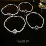 Small Flower Zircon Bracelet High-grade Sense of Hand Jewelry