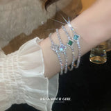 Small Flower Zircon Bracelet High-grade Sense of Hand Jewelry