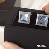 Crystal Copper Cuff Button Men's French Cufflinks