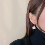 Zircon Fairy Earrings, Gold-plated Small Skirt Earrings