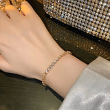 Light Flash Zircon Bracelet Women's Early Autumn Temperament Adjustable Bracelet