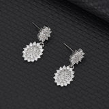 Light Temperament Zirconia Earrings S925 Sterling Silver Earrings