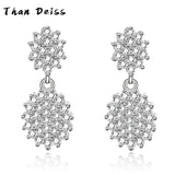 Light Temperament Zirconia Earrings S925 Sterling Silver Earrings