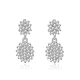 Light Temperament Zirconia Earrings S925 Sterling Silver Earrings