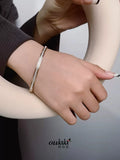 Zirconia Stainless Steel Rose Women Charm Bracelet
