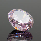 Light Pink Oval Crushed Ice CZ High Carbon Lab Diamond 5A+ 4K Cut
