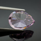Light Pink Pear Crushed Ice CZ Lab Diamond 4K Cut 5A+ Gemstone