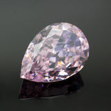 Light Pink Pear Crushed Ice CZ Lab Diamond 4K Cut 5A+ Gemstone