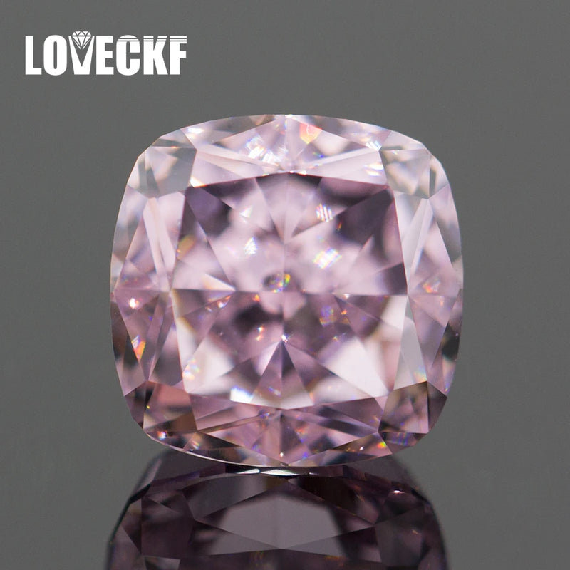 Light Pink CZ Square Cushion Cut CZ High Carbon Diamond for Jewelry