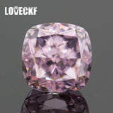 Light Pink CZ Square Cushion Cut CZ High Carbon Diamond for Jewelry